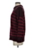 Ann Taylor LOFT Stripes Burgundy Pullover Sweater Size S - photo 5