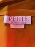 Petite Sophisticate 100% Polyester Orange Long Sleeve Blouse Size 10 - photo 7