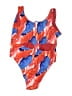 Fashion Nova Print Red One Piece Swimsuit Size 2X - photo 1