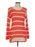 Quinn 100% Acrylic Stripes Orange Pullover Sweater Size M - photo 1