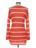 Quinn 100% Acrylic Stripes Orange Pullover Sweater Size M - photo 2