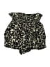 Three Dots 100% Rayon Animal Print Black Shorts Size S - photo 2