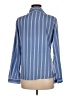 Shein Stripes Blue Long Sleeve Blouse Size 6 - photo 2