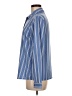 Shein Stripes Blue Long Sleeve Blouse Size 6 - photo 5