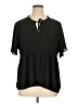 Sunny Leigh 100% Polyester Black Short Sleeve Blouse Size XL - photo 1