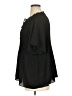 Sunny Leigh 100% Polyester Black Short Sleeve Blouse Size XL - photo 5