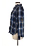 Route 66 100% Rayon Plaid Blue Long Sleeve Button-Down Shirt Size M - photo 5