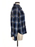 Route 66 100% Rayon Plaid Blue Long Sleeve Button-Down Shirt Size M - photo 4