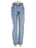 Zara Hearts Blue Jeans Size 4 - photo 1