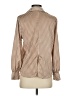 Zara Houndstooth Tan Long Sleeve Blouse Size XS - photo 2