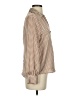 Zara Houndstooth Tan Long Sleeve Blouse Size XS - photo 4