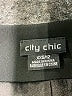 City Chic Black Coat Size 12 - photo 6