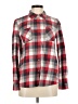 Natural Reflections 100% Cotton Plaid Red Long Sleeve Button-Down Shirt Size M - photo 1