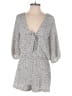 Zara Basic Polka Dots Gray Ivory Romper Size S - photo 1