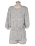 Zara Basic Polka Dots Gray Ivory Romper Size S - photo 2