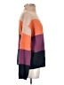 Mystree Color Block Stripes Orange Turtleneck Sweater Size S - photo 4