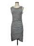 Leith Solid Gray Casual Dress Size M - photo 1