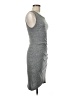 Leith Solid Gray Casual Dress Size M - photo 4