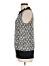 Essentials by Milano Black White Sleeveless Blouse Size L - photo 5