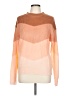 Shein 100% Acrylic Chevron-herringbone Orange Pullover Sweater Size L - photo 1