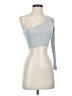 Shein Silver Sleeveless T-Shirt Size S - photo 1