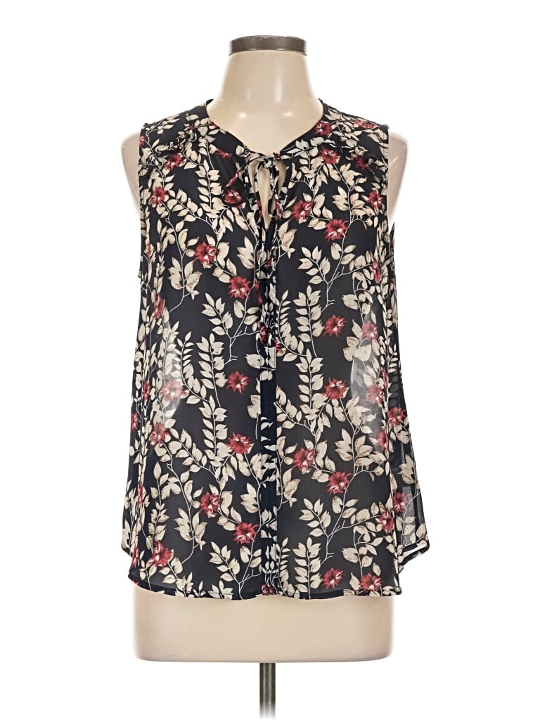 Pre-owned Fun2fun Sleeveless Blouse In Black