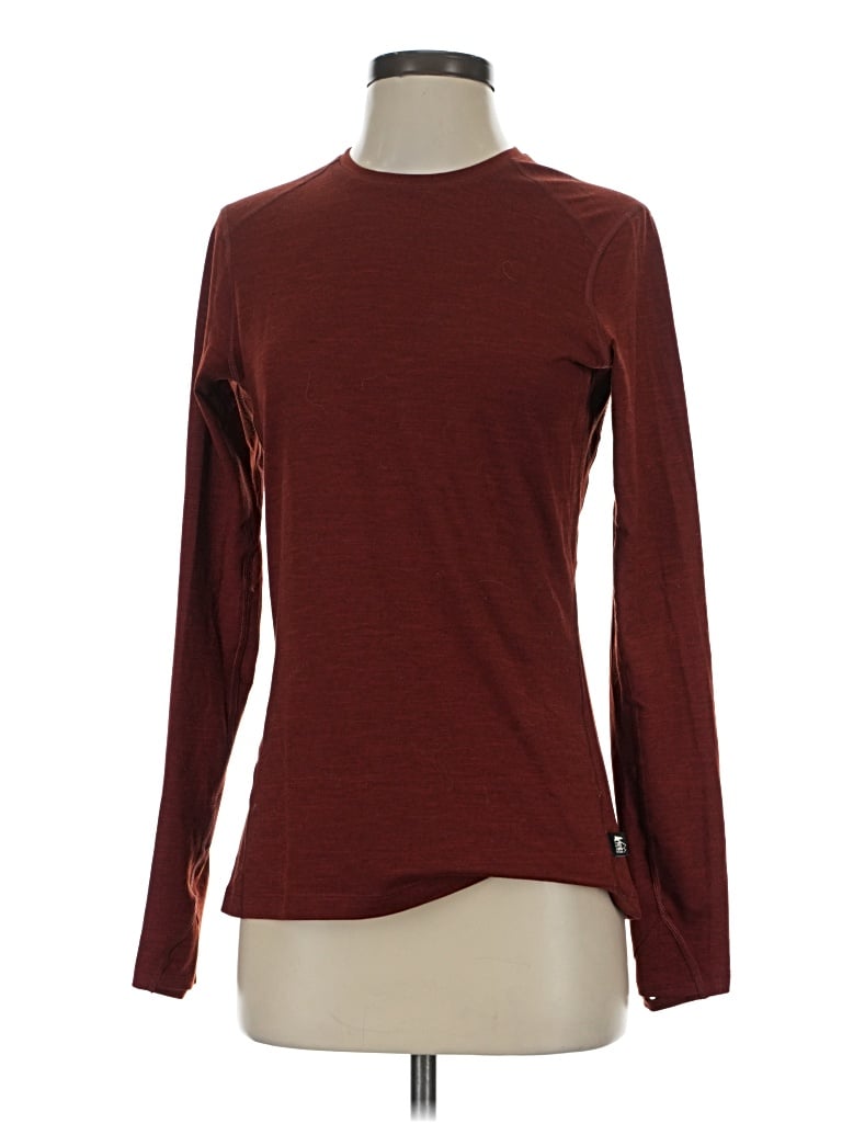 Pre-owned Rei Co Op Long Sleeve T-shirt In Brown