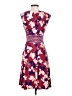 Wisp Print Burgundy Casual Dress Size 2 - photo 2