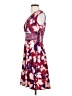 Wisp Print Burgundy Casual Dress Size 2 - photo 5