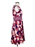 Wisp Print Burgundy Casual Dress Size 2 - photo 4