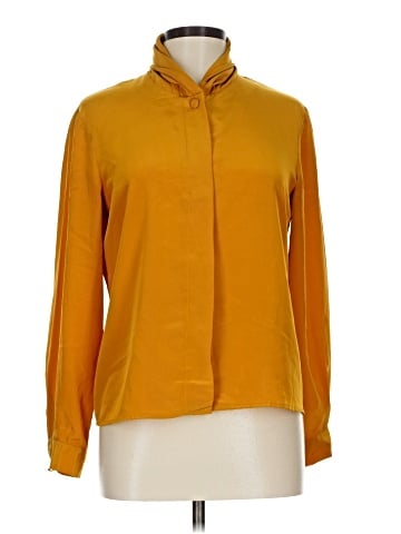 Petite Sophisticate Long Sleeve Blouse (view 1)