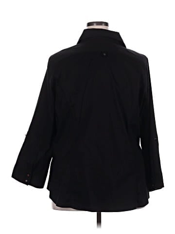 Cato 3/4 Sleeve Button-Down Shirt (view 2)