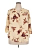 Torrid 100% Rayon Ivory 3/4 Sleeve Blouse Size 2X Plus (2) - photo 1