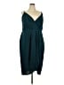 City Chic 100% Polyester Teal Cocktail Dress Size 22 Plus (XL) - photo 1