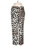 Banana Republic 100% Polyester Animal Print Ivory Casual Pants Size S - photo 1