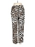 Banana Republic 100% Polyester Animal Print Ivory Casual Pants Size S - photo 2