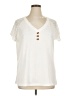 Unbranded Ivory Short Sleeve Top Size 1X - photo 1