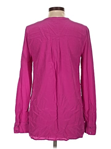 Vince. Long Sleeve Silk Top (view 2)