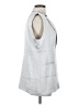 Zara Gray Sleeveless Button-Down Shirt Size XS - photo 4