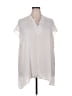 Larry Levine 100% Polyester Ivory Short Sleeve Blouse Size 3X - photo 1