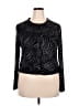 Unbranded Metallic Black Cardigan Size XXL (estimated) - photo 1