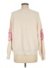 Cyrus Floral Ivory Pullover Sweater Size M - photo 2