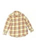 Crewcuts 100% Cotton Plaid Yellow Long Sleeve Button-Down Shirt Size 3 - photo 1
