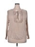 Joseph A. 100% Viscose Tan Long Sleeve Blouse Size XXL - photo 1
