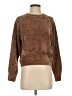 Love Change 100% Polyester Metallic Brown Pullover Sweater Size S - photo 1