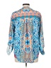 Unbranded Paisley Blue Long Sleeve Blouse Size L - photo 2