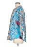 Unbranded Paisley Blue Long Sleeve Blouse Size L - photo 5