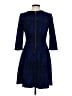 Taylor Animal Print Blue Cocktail Dress Size 6 - photo 2