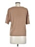 Shein Metallic Tan Short Sleeve T-Shirt Size 4 - photo 2