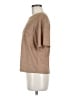 Shein Metallic Tan Short Sleeve T-Shirt Size 4 - photo 5